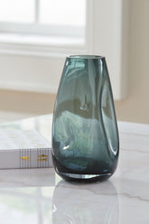 Tampa Furniture Outlet Lutz - Ashley Furniture - Beamund Vase - Vase (2/CS) / Teal Blue - A2900010