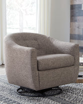 Tampa Furniture Outlet Lutz - Ashley Furniture - Upshur Accent Chair - Swivel Glider Accent Chair / Taupe - A3000003