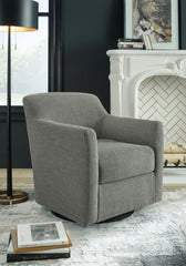 Tampa Furniture Outlet Lutz - Ashley Furniture - Bradney Swivel Accent Chair - Swivel Accent Chair / Smoke - A3000326