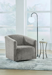Tampa Furniture Outlet Lutz - Ashley Furniture - Bramner Accent Chair - Swivel Accent Chair / Charcoal - A3000330