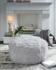 Tampa Furniture Outlet Lutz - Ashley Furniture - Galice Living Room - Oversized Accent Ottoman / Light Gray - A3000333