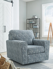 Tampa Furniture Outlet Lutz - Ashley Furniture - Aterburm Swivel Accent Chair - Swivel Accent Chair / Twilight - A3000649