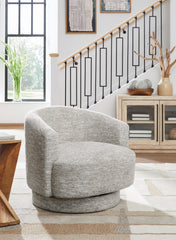 Tampa Furniture Outlet Lutz - Ashley Furniture - Wardsor Swivel Accent Chair - Swivel Accent Chair / Stone - A3000731