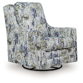 Tampa Furniture Outlet Lutz - Ashley Furniture - Dustinford Swivel Glider Accent Chair - Swivel Glider Accent Chair / Multi - A3000732
