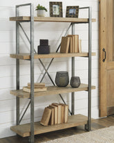 Tampa Furniture Outlet Lutz - Ashley Furniture - Forestmin Bookcase - Bookcase / Brown/Black - A4000045