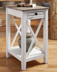 Tampa Furniture Outlet Lutz - Ashley Furniture - Adalane Accent Table - Accent Table / White/Gray - A4000374