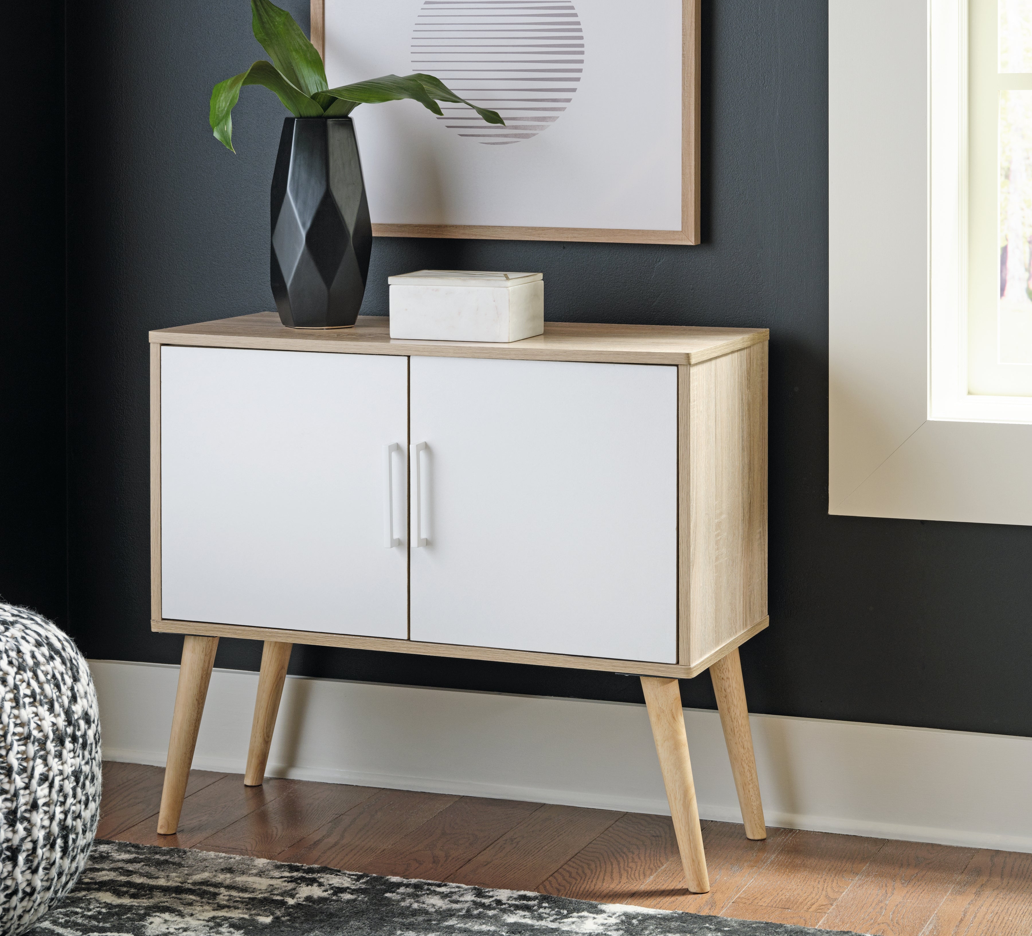 Tampa Furniture Outlet Lutz - Ashley Furniture - Orinfield Accent Cabinet - Accent Cabinet / Natural/White - A4000396