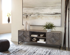 Tampa Furniture Outlet Lutz - Ashley Furniture - Treybrook Accent Cabinet - Accent Cabinet / Distressed Gray - A4000512