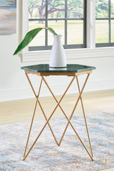 Tampa Furniture Outlet Lutz - Ashley Furniture - Engelton Accent Table - Accent Table / Green/Gold - A4000526