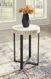 Tampa Furniture Outlet Lutz - Ashley Furniture - Crewridge Accent Table - Accent Table / Black/Cream - A4000530