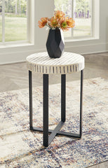 Tampa Furniture Outlet Lutz - Ashley Furniture - Crewridge Accent Table - Accent Table / Black/Cream - A4000530