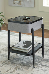 Tampa Furniture Outlet Lutz - Ashley Furniture - Jorvalee Accent Table with Speaker - Accent Table with Speaker / Gray/Black - A4000550