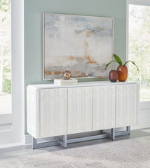 Tampa Furniture Outlet Lutz - Ashley Furniture - Ornawel Accent Cabinet - Accent Cabinet / Distressed White - A4000569