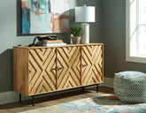 Tampa Furniture Outlet Lutz - Ashley Furniture - Cadewick Accent Cabinet - Accent Cabinet / Natural - A4000570