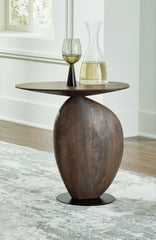 Tampa Furniture Outlet Lutz - Ashley Furniture - Cormmet Accent Table - Accent Table / Brown/Black - A4000612