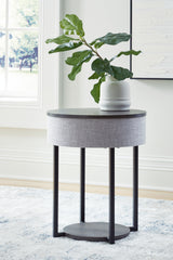 Tampa Furniture Outlet Lutz - Ashley Furniture - Sethlen Accent Table with Speaker - Accent Table with Speaker / Gray/Black - A4000641