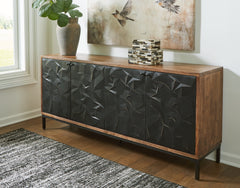 Tampa Furniture Outlet Lutz - Ashley Furniture - Dorannby Accent Cabinet - Accent Cabinet / Black/Brown - A4000649