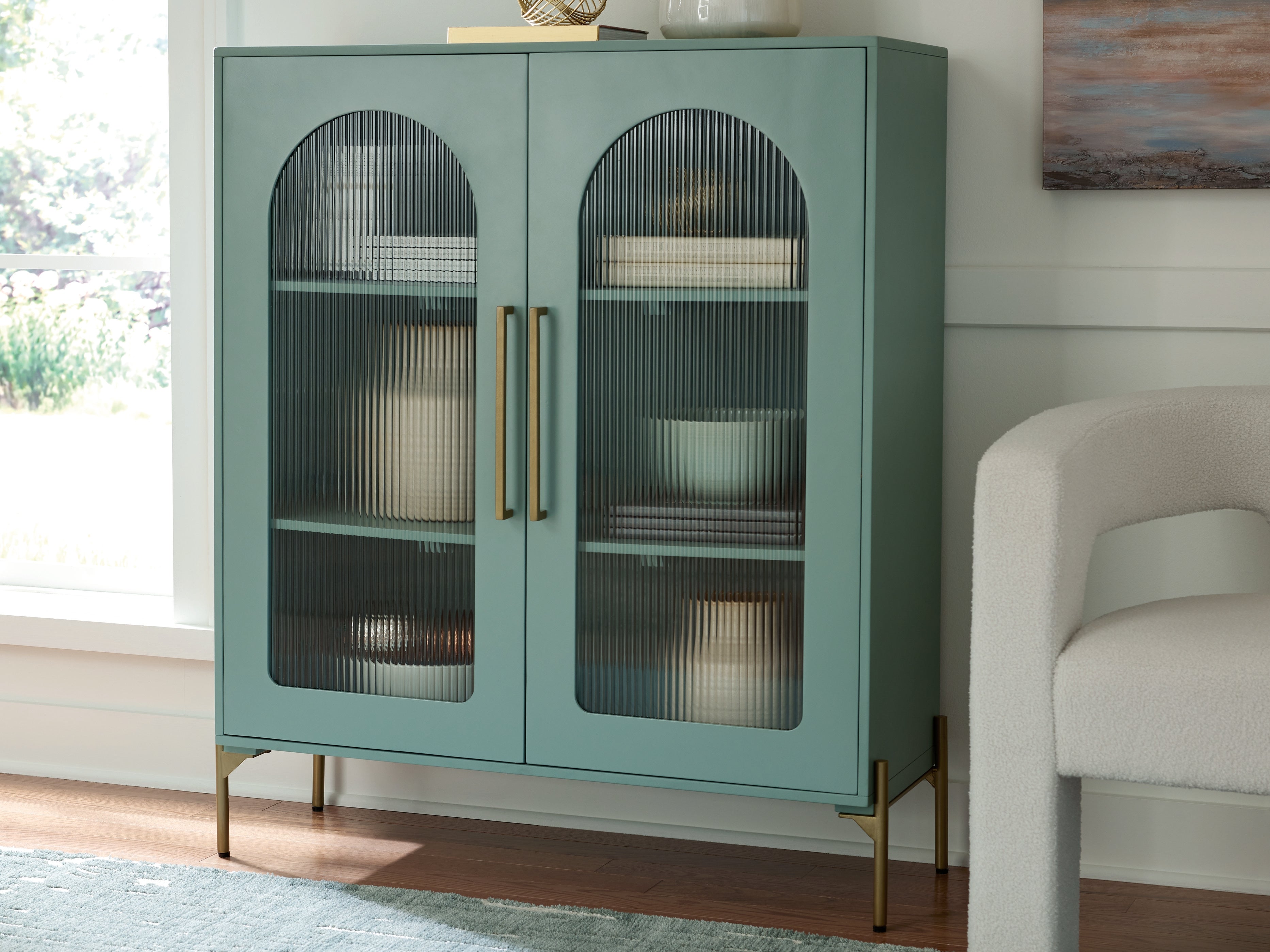Tampa Furniture Outlet Lutz - Ashley Furniture - Adwen Accent Cabinet - Accent Cabinet / Light Green - A4000665