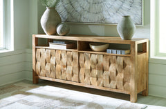 Tampa Furniture Outlet Lutz - Ashley Furniture - Hudwick Accent Cabinet - Accent Cabinet / Natural Brown - A4000672