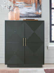 Tampa Furniture Outlet Lutz - Ashley Furniture - Geirwood Accent Cabinet - Accent Cabinet / Dark Green - A4000676