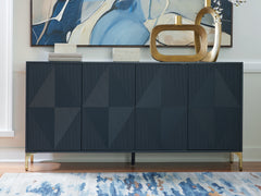 Tampa Furniture Outlet Lutz - Ashley Furniture - Loirwick Accent Cabinet - Accent Cabinet / Dark Blue - A4000677