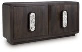 Tampa Furniture Outlet Lutz - Ashley Furniture - Elliston Accent Cabinet - Accent Cabinet / Espresso Brown - A4000683