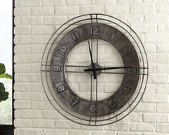 Tampa Furniture Outlet Lutz - Ashley Furniture - Ana Sofia Wall Decor - Wall Clock / Antique Gray - A8010068