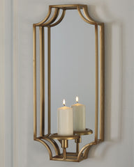 Tampa Furniture Outlet Lutz - Ashley Furniture - Dumi Wall Decor - Wall Sconce / Gold Finish - A8010153