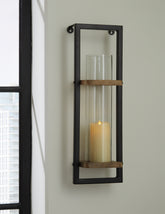 Tampa Furniture Outlet Lutz - Ashley Furniture - Colburn Wall Decor - Wall Sconce / Natural/Black - A8010171