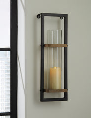 Tampa Furniture Outlet Lutz - Ashley Furniture - Colburn Wall Decor - Wall Sconce / Natural/Black - A8010171
