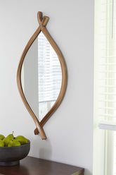 Tampa Furniture Outlet Lutz - Ashley Furniture - Bartner Mirror - Accent Mirror / Antique Gold Finish - A8010340