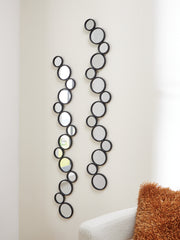 Tampa Furniture Outlet Lutz - Ashley Furniture - Vinler Mirror - Accent Mirror Set (Set of 2) / Black - A8010353