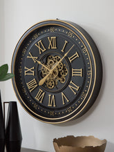 Tampa Furniture Outlet Lutz - Ashley Furniture - Dairton Wall Decor - Wall Clock / Black/Gold Finish - A8010385