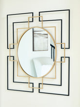 Tampa Furniture Outlet Lutz - Ashley Furniture - Oceanal Mirror - Accent Mirror / Black/Gold Finish - A8010394