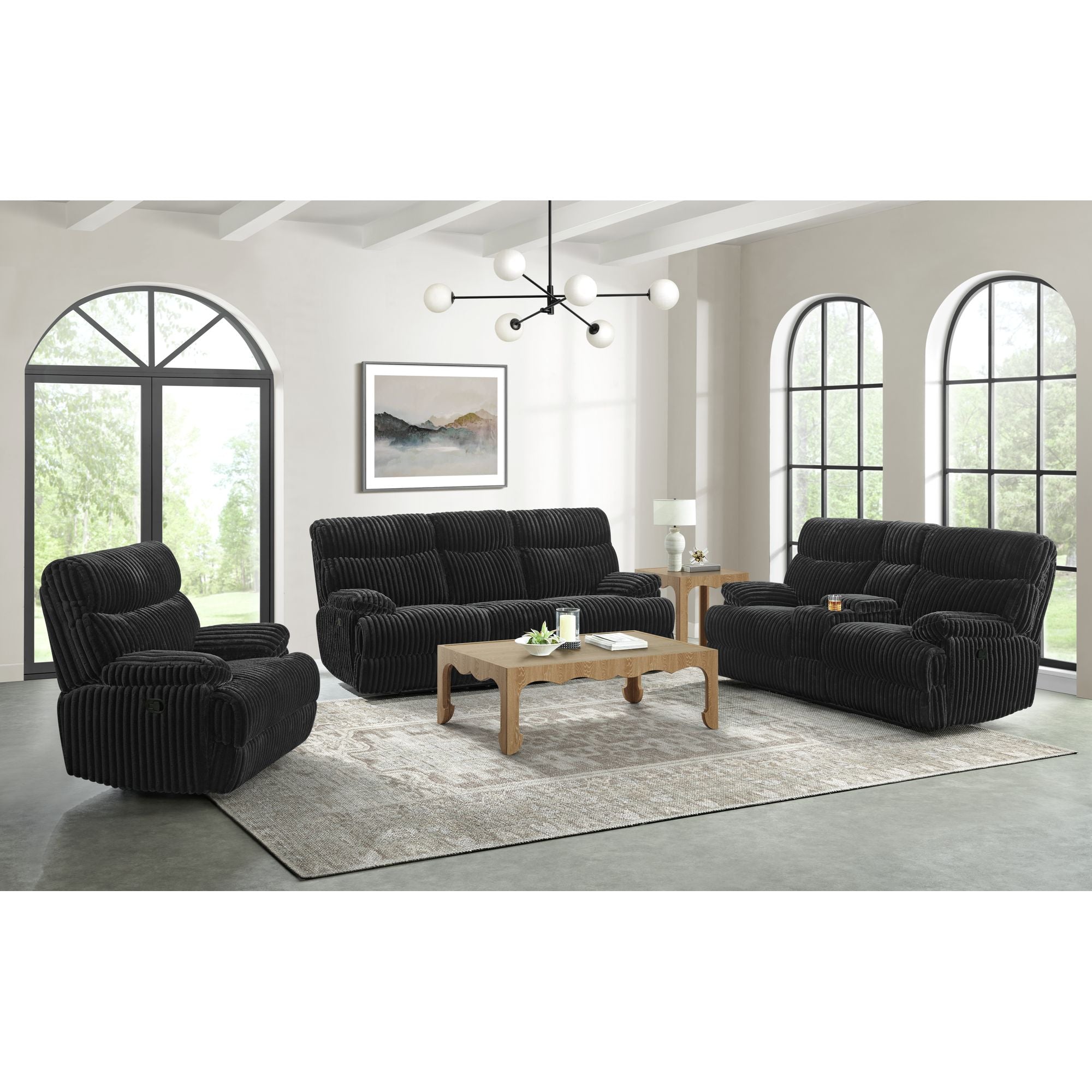 Admiral Motion Sofa in Masis Black – SKU U-16220-8847-305 | Elements