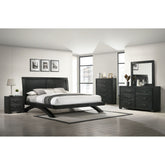 Allan Full Bed in Black – SKU B-3410-8-FB | Elements