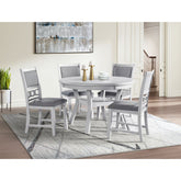 Amherst Dining Table w/Wood Leg White Finish – SKU DAH700DT | Elements