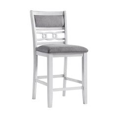 Amherst Counter Side Chair W/Fabric Cushion White Finish (2 Per Pack)