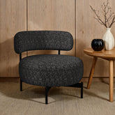 Antonia Swivel Chair in Heron Black – SKU U-16940-11662-101 | Elements