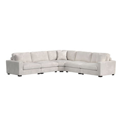 Arizona Modular Wedge with 1 pillow 20" in Steno Beige