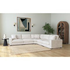 Arizona Modular RHF Armchair with 1 pillow 20" in Steno Beige