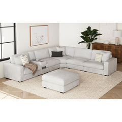 Arizona Modular RHF Armchair with 1 pillow 20" in Steno Stone
