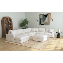 Arizona Modular RHF Armchair with 1 pillow 20" in Steno Beige