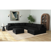 Arizona Modular Ottoman in Steno Black – SKU U-8540-9446-000 | Elements