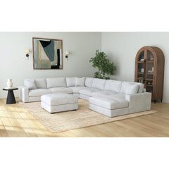 Arizona Modular Armless Chair in Steno Stone