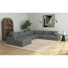 Arizona Modular RHF Armchair with 1 pillow 20" in Steno Charcoal