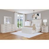 Avalanche Queen Storage Bed in Antique White – SKU B-11600-7-QSB | Elements