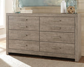 Tampa Furniture Outlet Lutz - Ashley Furniture - Culverbach Bedroom - Six Drawer Dresser / Gray - B070-31