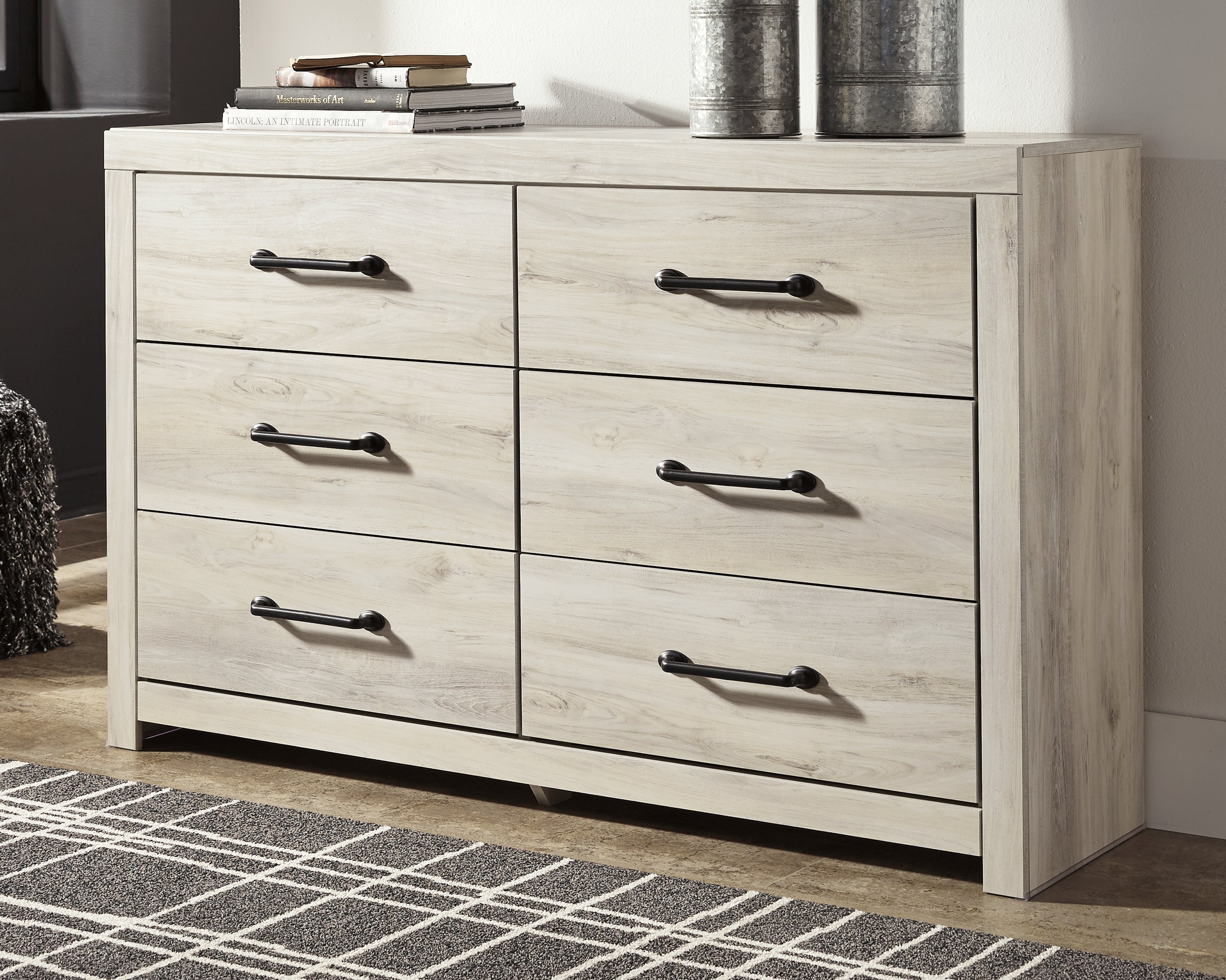Tampa Furniture Outlet Lutz - Ashley Furniture - Cambeck Bedroom - Six Drawer Dresser / Whitewash - B192-31