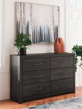 Tampa Furniture Outlet Lutz - Ashley Furniture - Hollivern Bedroom - Six Drawer Dresser / Dark Gray - PCB2108-31